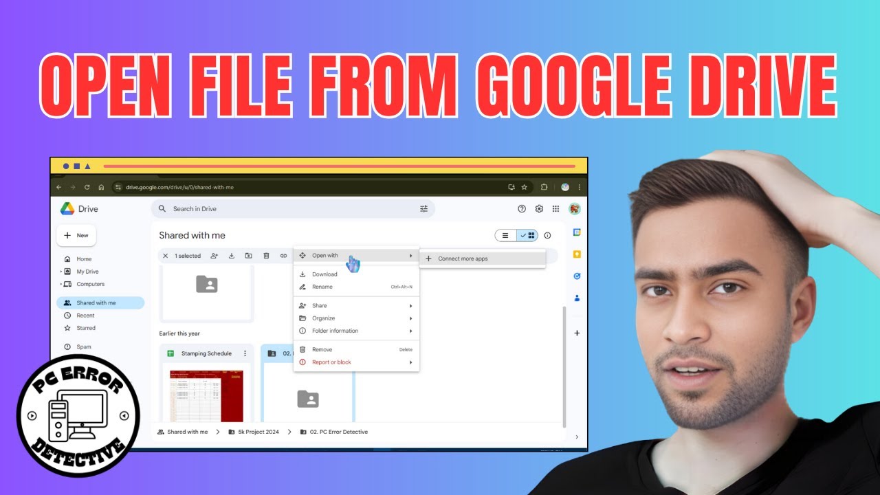 How to Open File from Google Drive