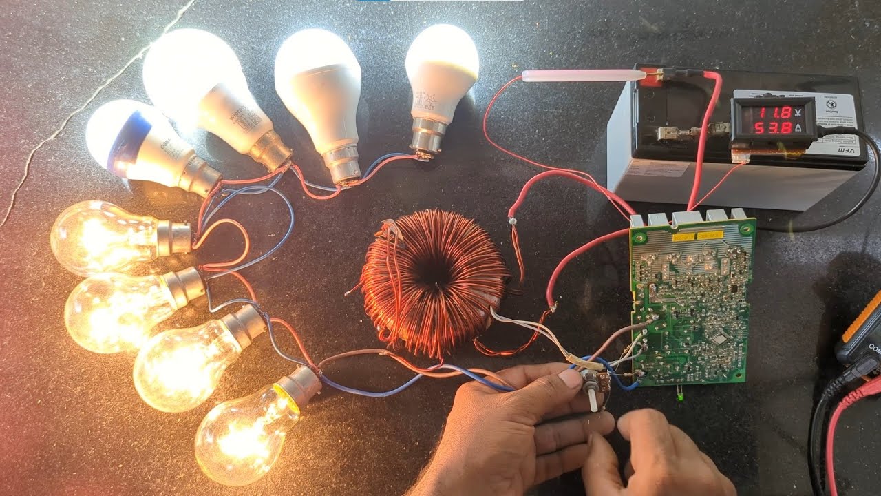 watch this before you throw it away ][ ups board modify and use as a inverter board