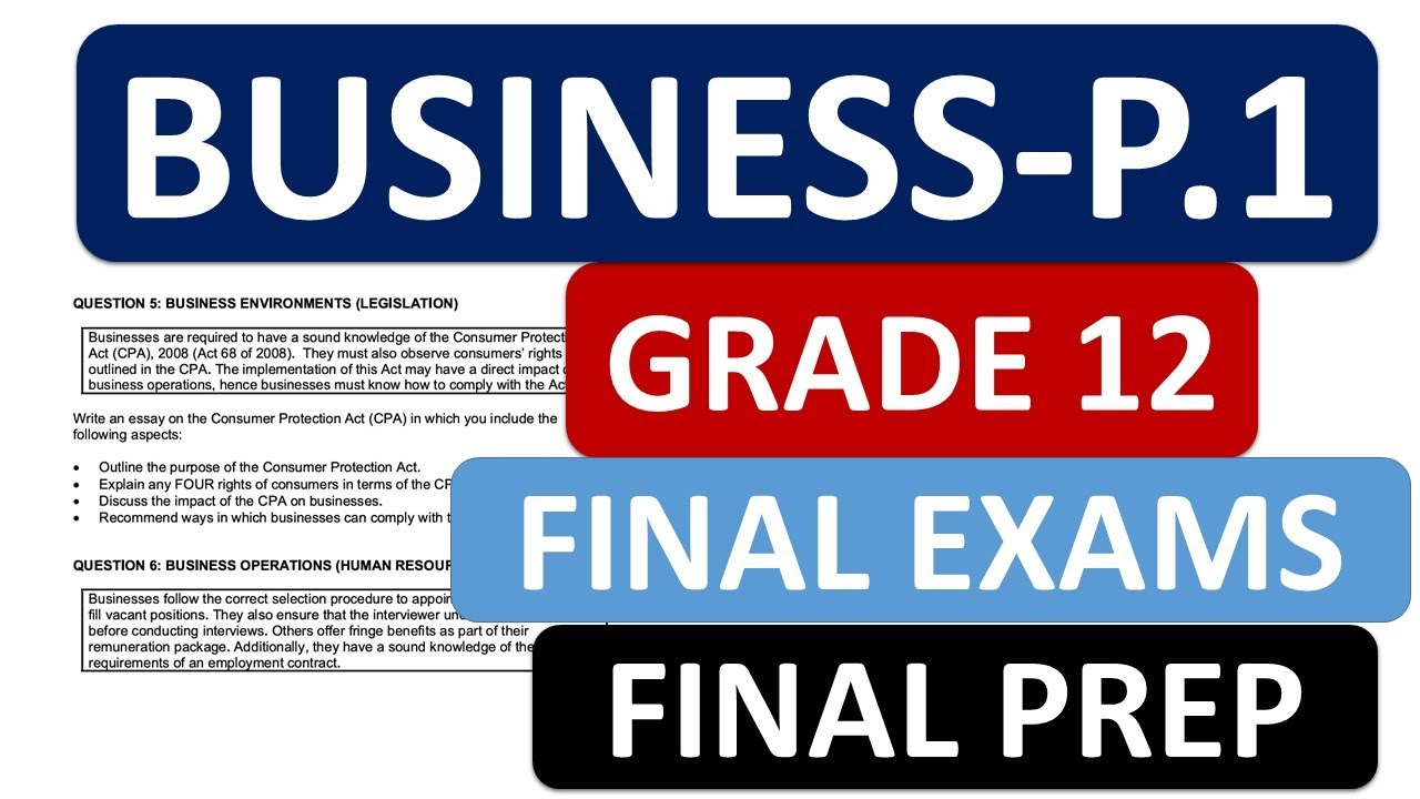 2024  BUSINESS STUDIES PAPER 1  GRADE 12  FINAL REVISION , SCOPE [THUNDEREDUC]