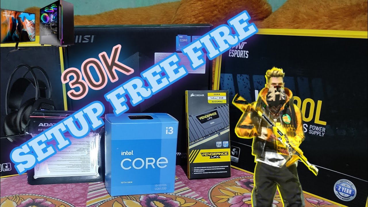 I3 10TH GEN //FREE FIRE GAME TEST//30K CPU// NO GRAPHICS CARD//