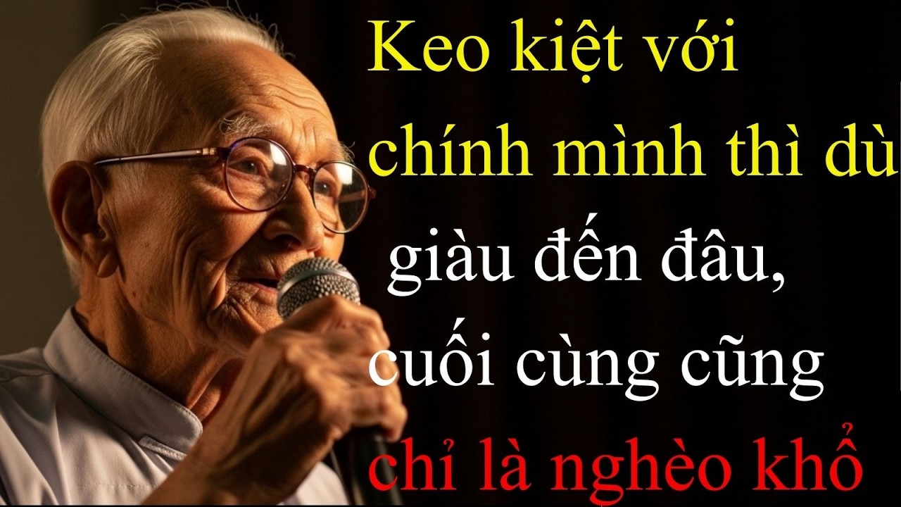 Giàu tiền mà khổ tâm. Khi keo kiệt với bản thân trở thành bất hạnh tuổi già