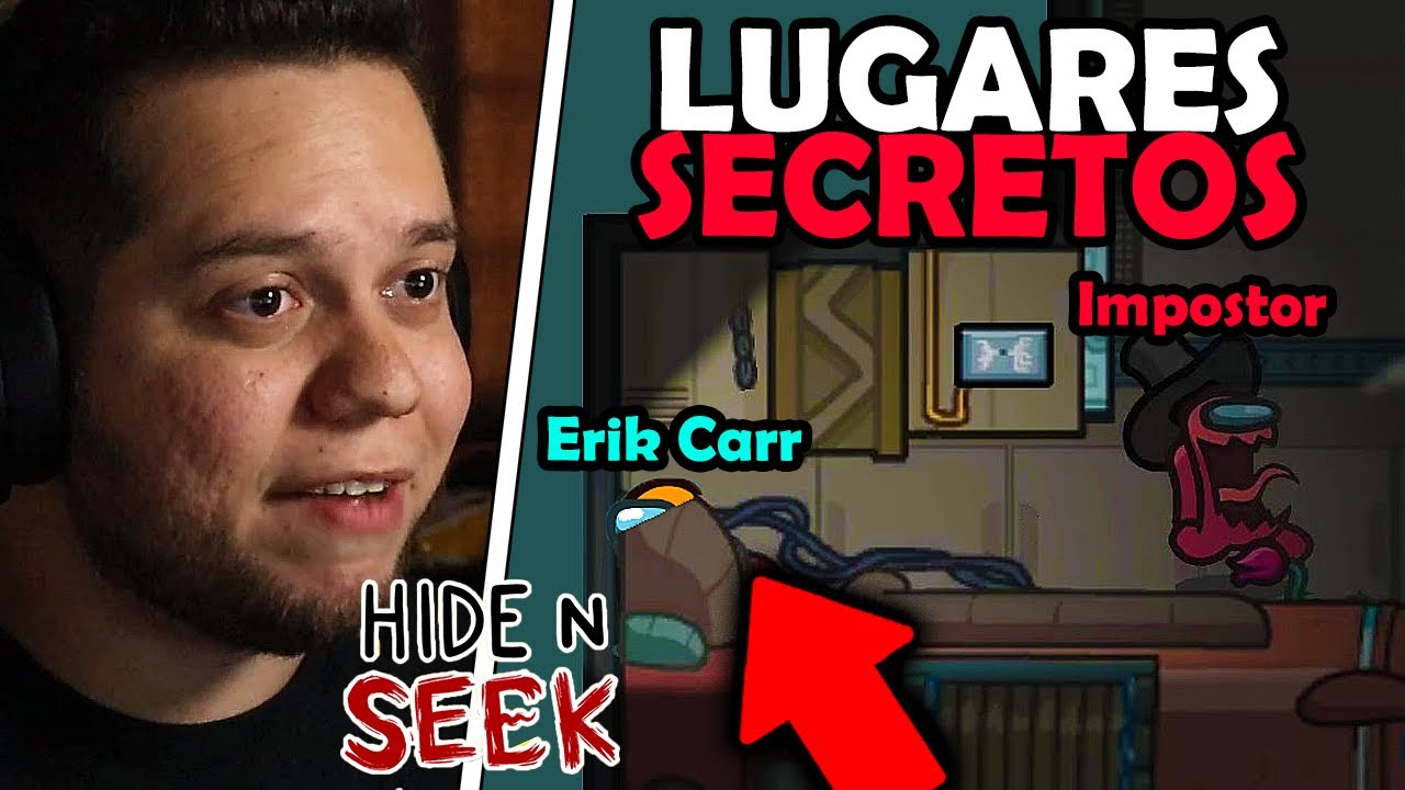 LUGARES SECRETOS que FUNCIONAM do AMONG US HIDE N SEEK (Esconde Esconde)