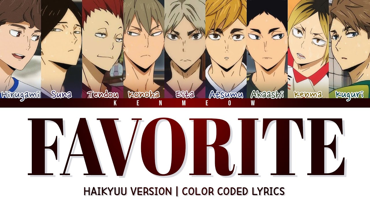 [NCT 127] FAVORITE - HAIKYUU VERSION LYRICS