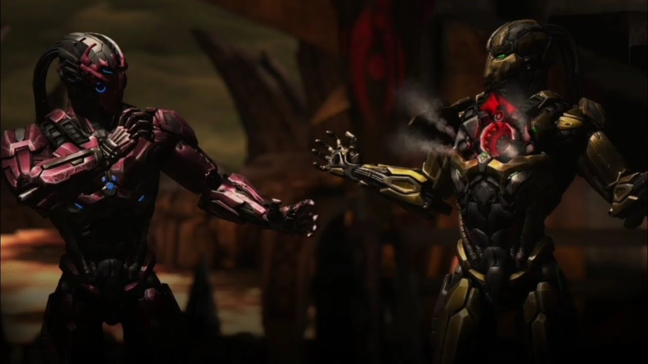 Mortal Kombat X - Triborg (Sektor ) Vs Triborg (Cyrax) - Very Hard