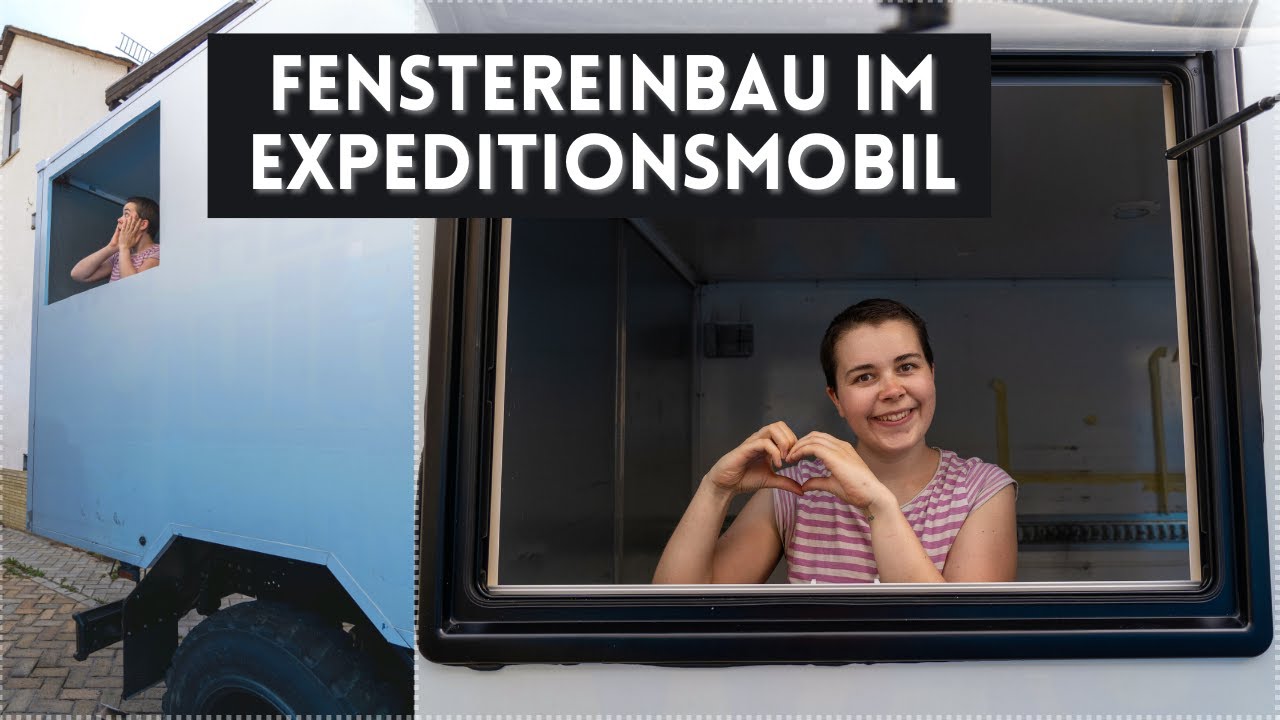 Es werde Licht im Expeditionsmobil | Das erste Fenster im GFK Koffer