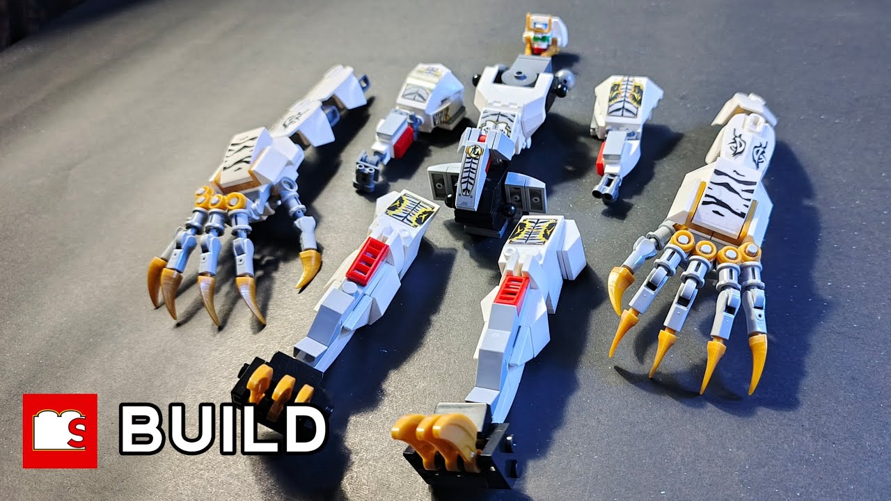 ‎Lego Robot White Tiger Mech | SPEED BUILD | Infinite Mech by Forange Blocks #fyp‎