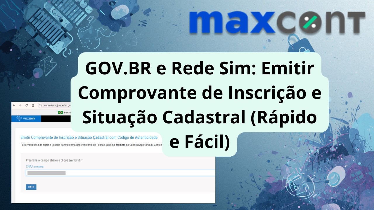 GOV.BR e Rede Sim: Emitir Comprovante de Inscrição e Situação Cadastral (Rápido e Fácil)