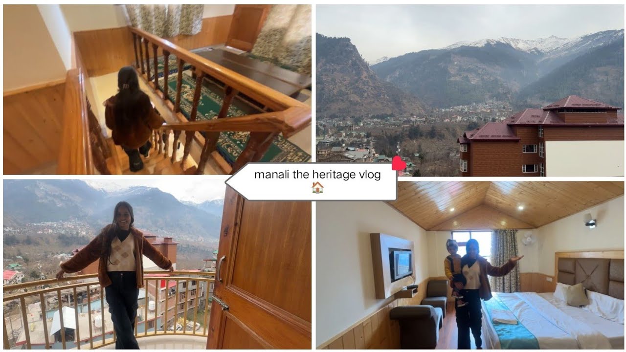 The hotel rockland in Manali tour🖼️ #manalivlog best destination in india snowfall🗻