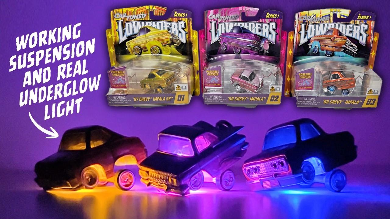 2026 CarTuned LOWRIDERS Series 1 - featuring Working Suspension and UNDERGLOW LIGHTS!