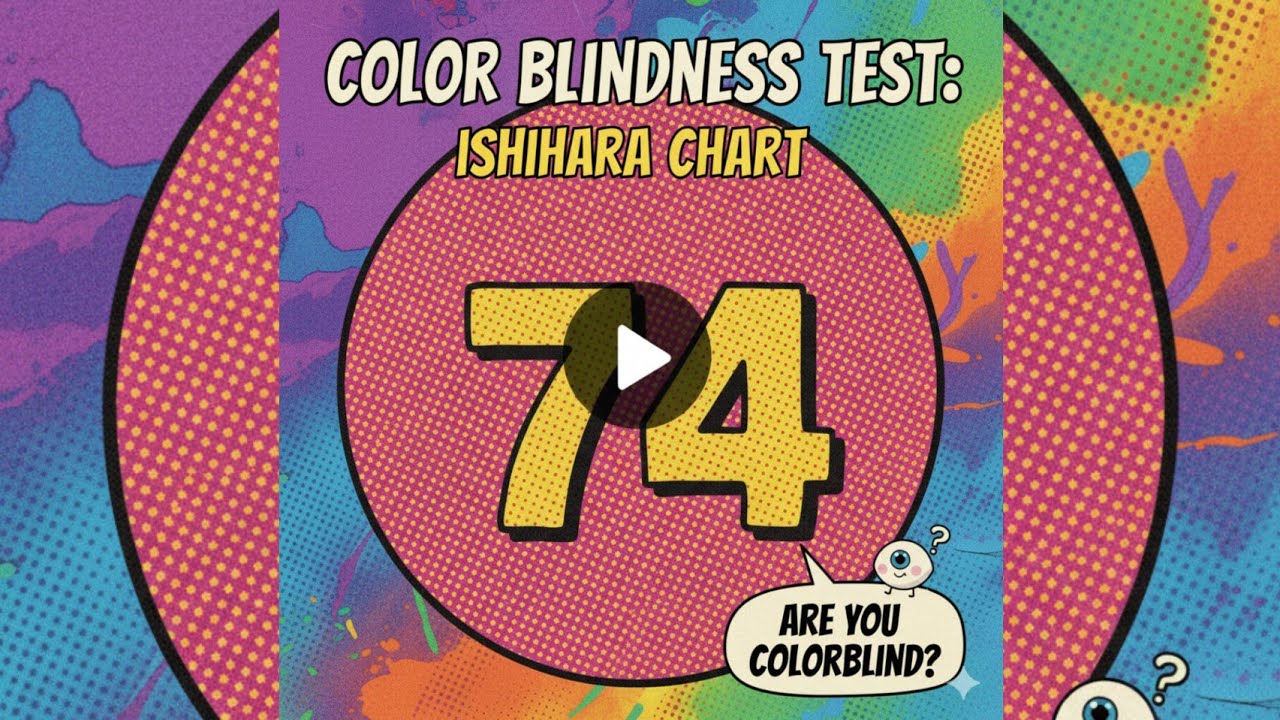 Ishihara Chart - Colour Vision Test 🌈