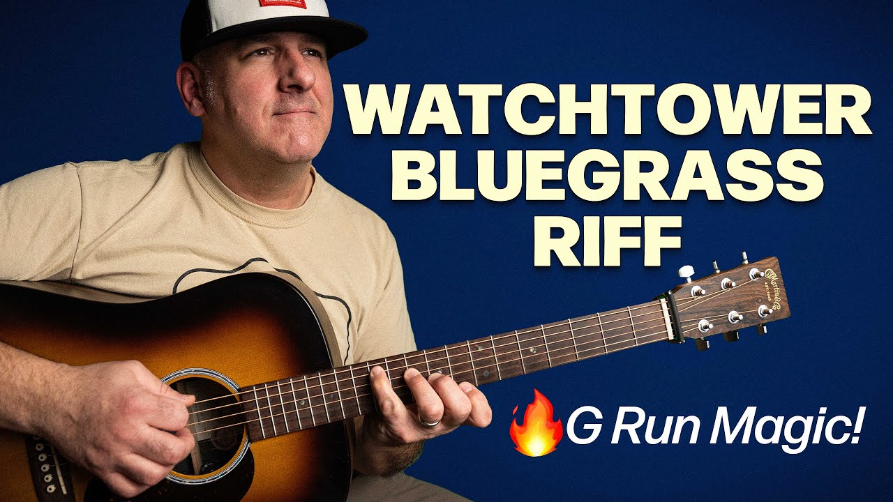 🔥 I Did THIS to All Along The Watchtower – A Killer Bluegrass Guitar Riff! 🎸