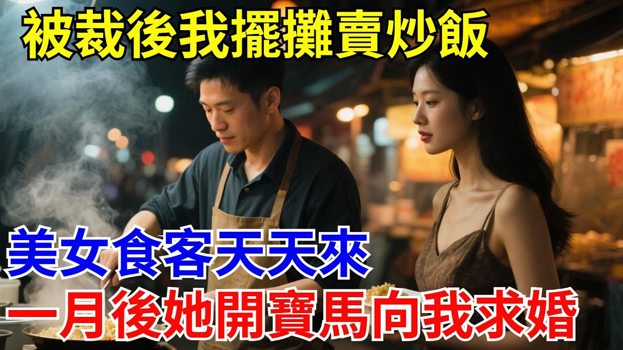 被裁後我擺攤賣炒飯，美女食客天天來，一月後她開寶馬向我求婚！ #原創#情感#情感故事#故事#爽文#奇聞#為人處世#生活經驗