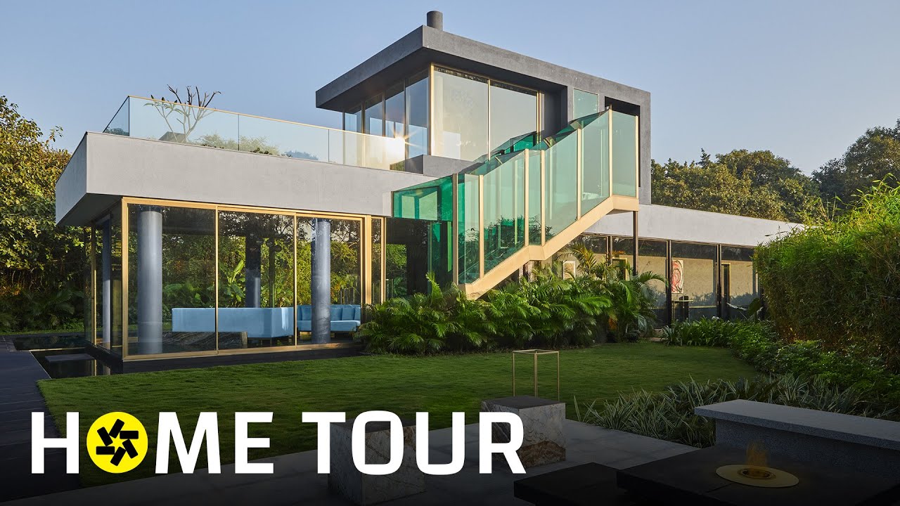 This Modern Glass Home in Alibaug is The Perfect Party Pad (Home Tour).
