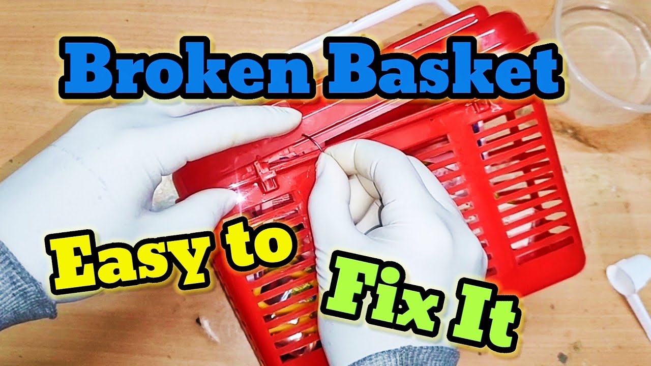How to Fix Plastic Baskets / 1 Genius Plastic Basket Repair Hacks