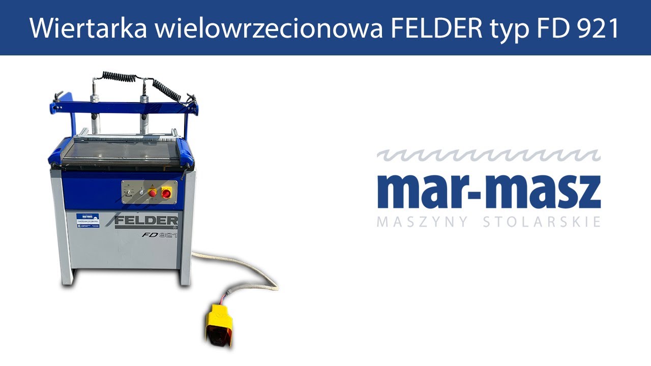 Wiertarka wielowrzecionowa FELDER typ FD 921 - Mar-Masz | Woodworking
