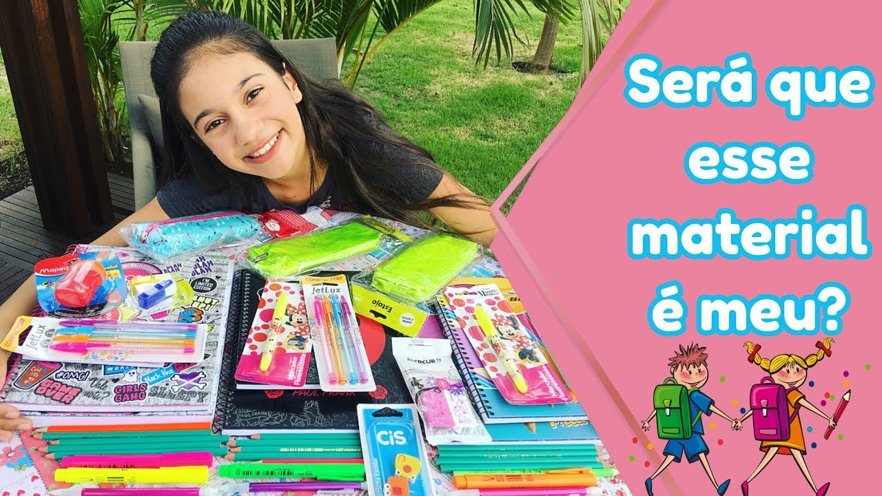 MATERIAIS ESCOLARES SUPER FOFOS 😍 DE QUEM SERÁ? - Na mala da Mila