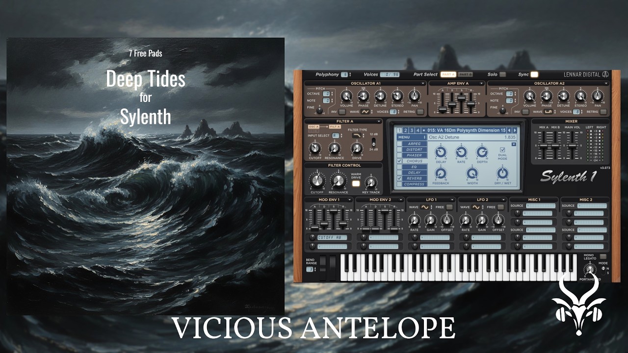 Free Lennar Digital Sylenth1 Presets | Vicious Antelope Deep Tides Atmospheric Pads