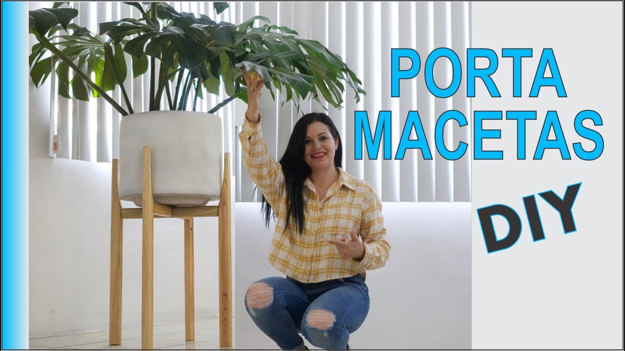 🔴Como hacer un PORTA MACETA de MADERA / Macetero 🌿 Paso a paso.