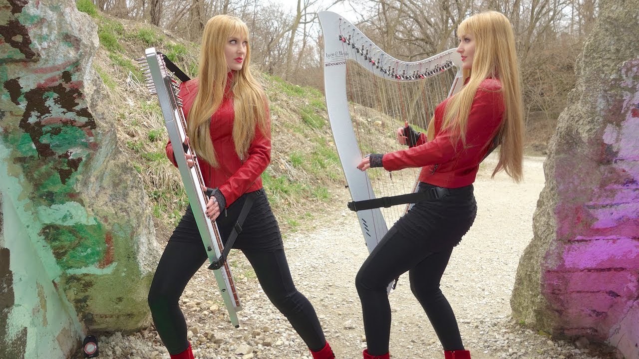 DIO - Rainbow in the Dark (Harp Twins) Electric Harp