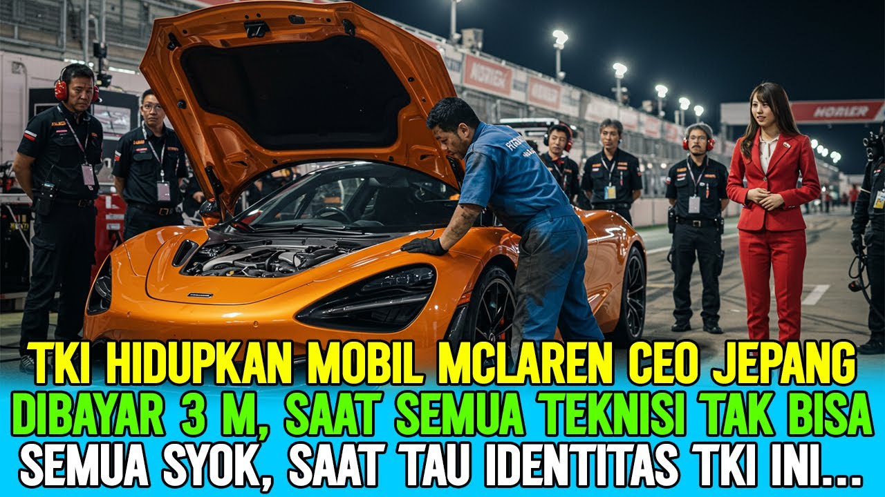 AWALNYA DIREMEHKAN‼️TKI DIBAYAR 3 MILYAR USAI BISA MENGHIDUPKAN MESIN MOBIL MCLAREN MILIK CEO JEPANG