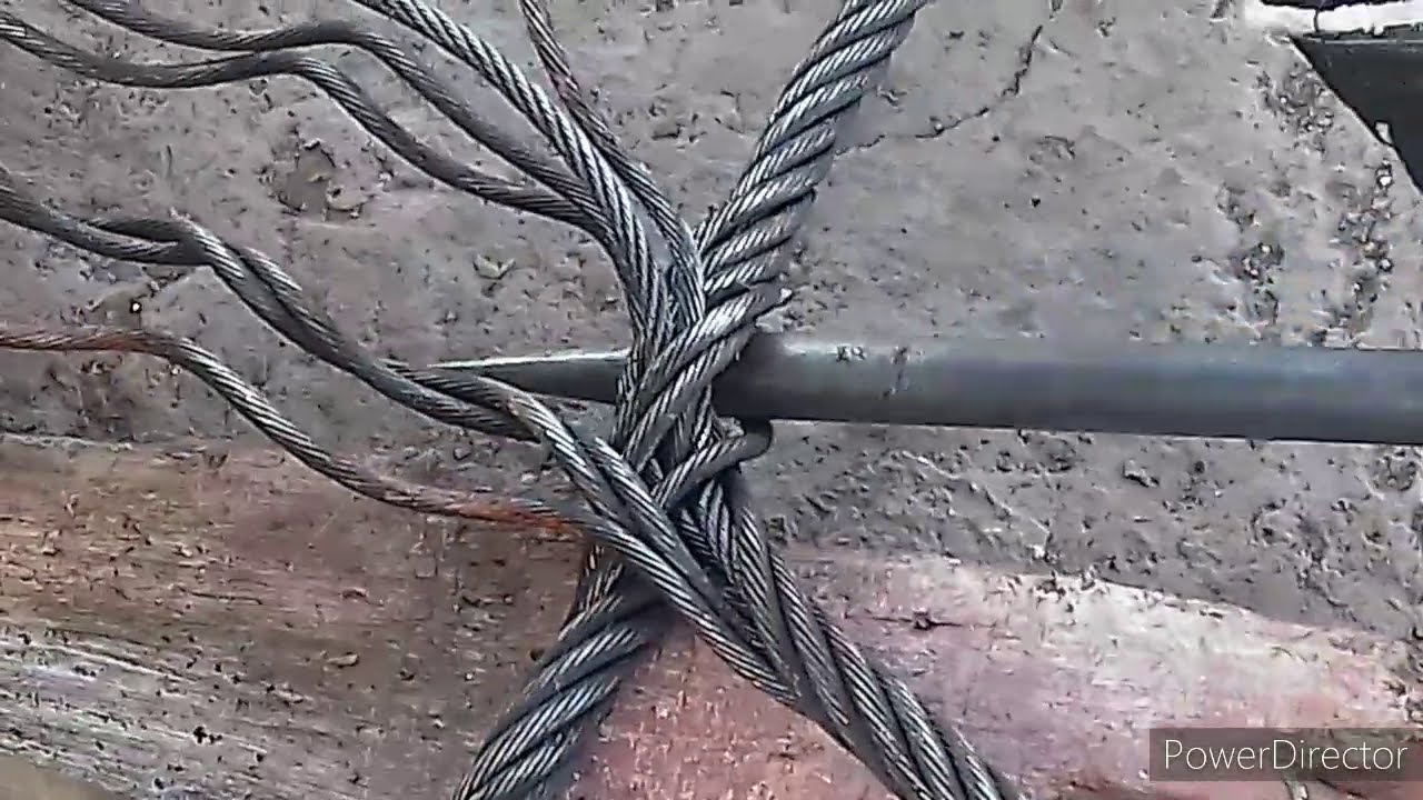 Tutorial; the way we splice steel cable(7/8×6×19wire).
