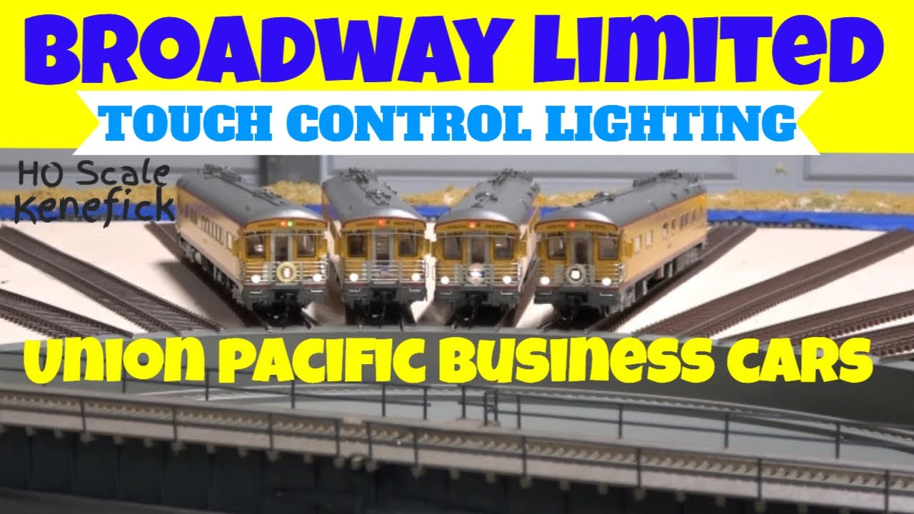 1st Accurate HO Modern Business Cars - Broadway Limited UP Kenefick w/ BLI Touch Control Lighting!