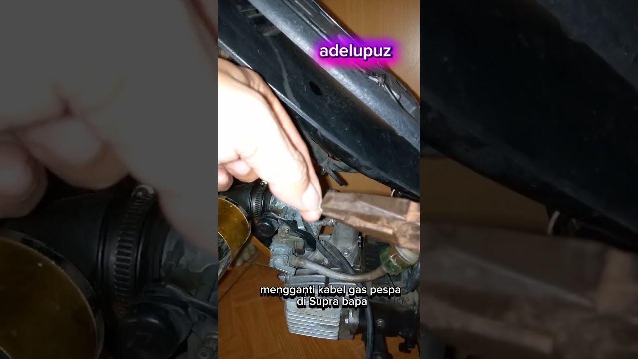 Ganti kabel gas Supra #supramodifikasi #supra #suprabapak 
