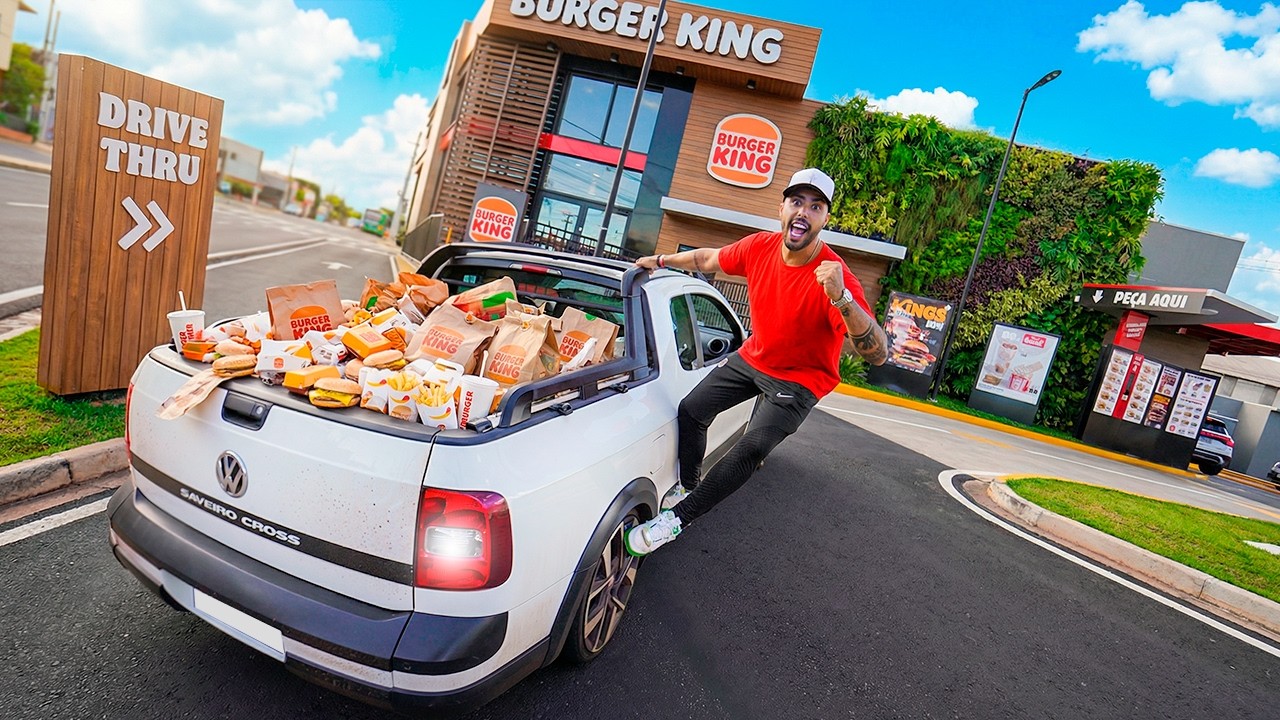 LOTEI A CAÇAMBA DA SAVEIRO CROSS DE BURGER KING !