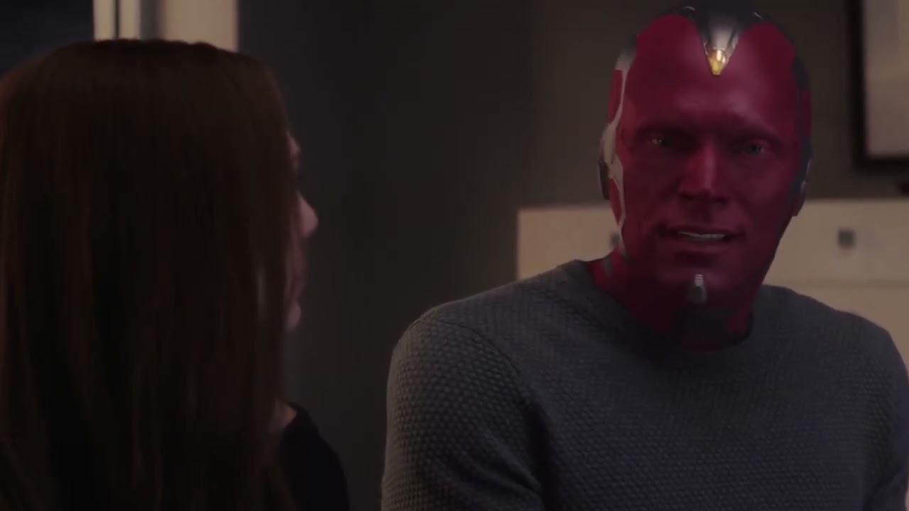 Vision if he was written by Paul Bettany