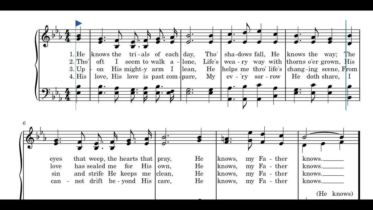 My Father Knows | Hymnal | SOPRANO