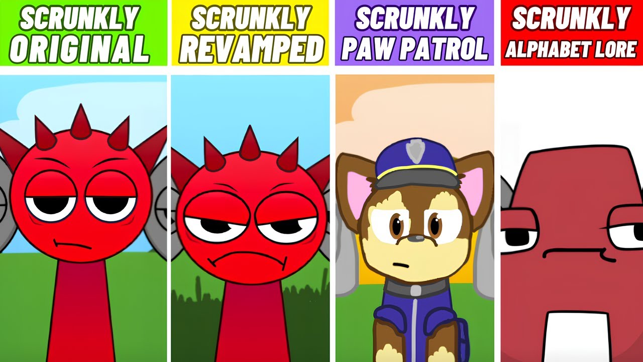 EVERY Incredibox Monster VOICE From Incredibox SCRUNKLY! All New Mod Versions Comparison
