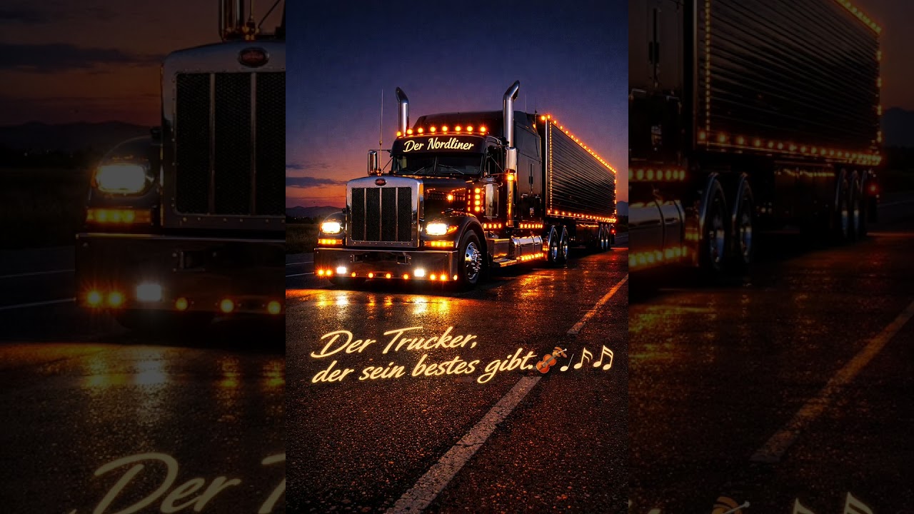 Der Trucker,  der sein bestes gibt. 🤠🎻🎶🎵