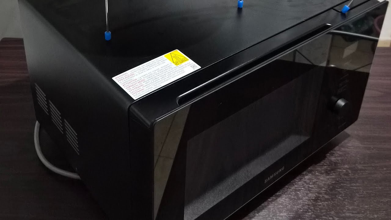 Horno de microondas Samsung de convección color negro,MW7300B 1.1pies(32L),todo en uno,SmartThings