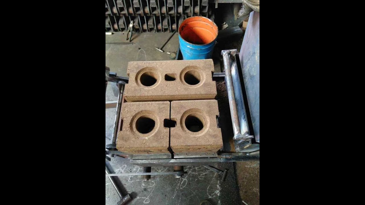 QMR2 40 manual startop interlocking brick model machine เครื่องอัดบล็อกประสานแบบมือโยก