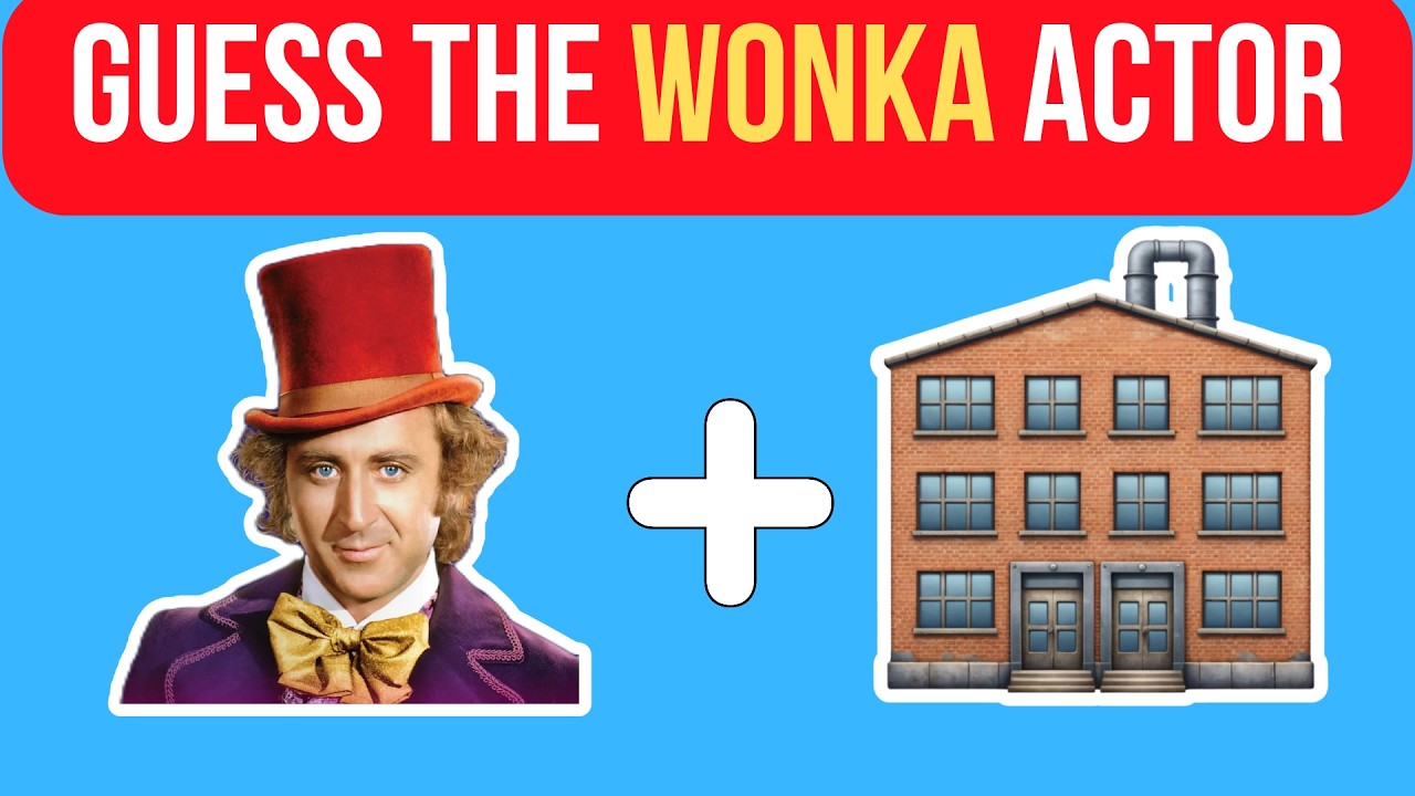 Guess The Wonka Actors by Emojis 🔥 #WillyWonka #Wonka1971 #GuessTheActor #EmojiQuiz #MovieQuiz
