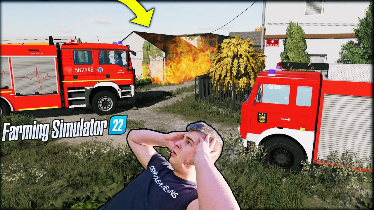 POŻAR GOSPODARSTWA SOŁTYSA WSI🔥😱 STRAŻACY W ACKJI💦 JESIENNE PRACE POLOWE ⭐GSP⭐FS 22 ➡84