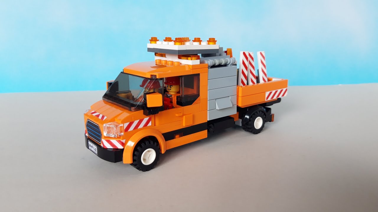 Kommunalfahrzeug Ford Transit,  Lego MOC, City Service Truck, Bauanleitung