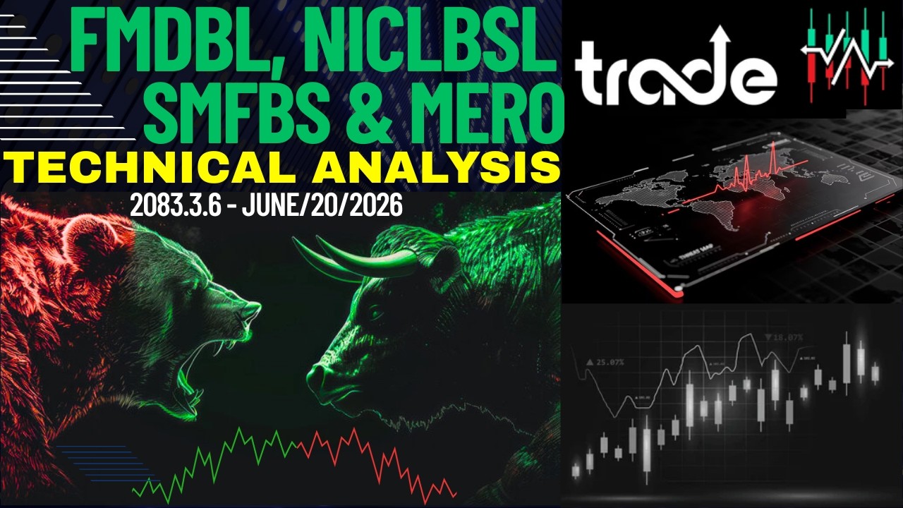 FMDBL, NICLBSL, SMFBS & MERO TECHNICAL ANALYSIS | 2083.3.6 - JUNE/20/2026 | #nepse