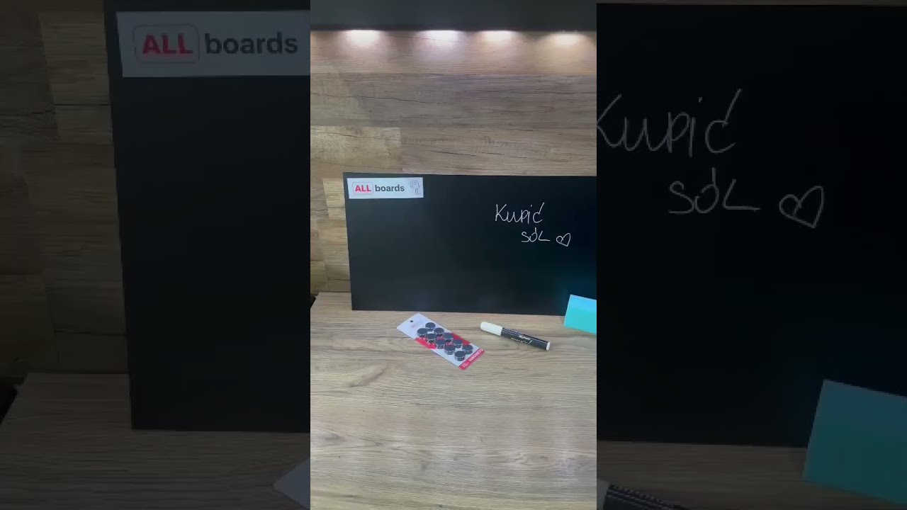 SLIMboard 60&times;30 cm &ndash; stylowa tablica magnetyczna bez ramy od ALLboards #tablicamagnetyczna