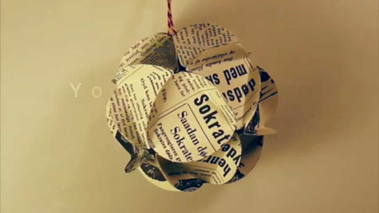 DIY Paper ball ornament