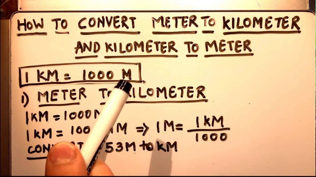 HOW TO CONVERT (METER TO KILOMETER) AND (KILOMETER TO METER.)