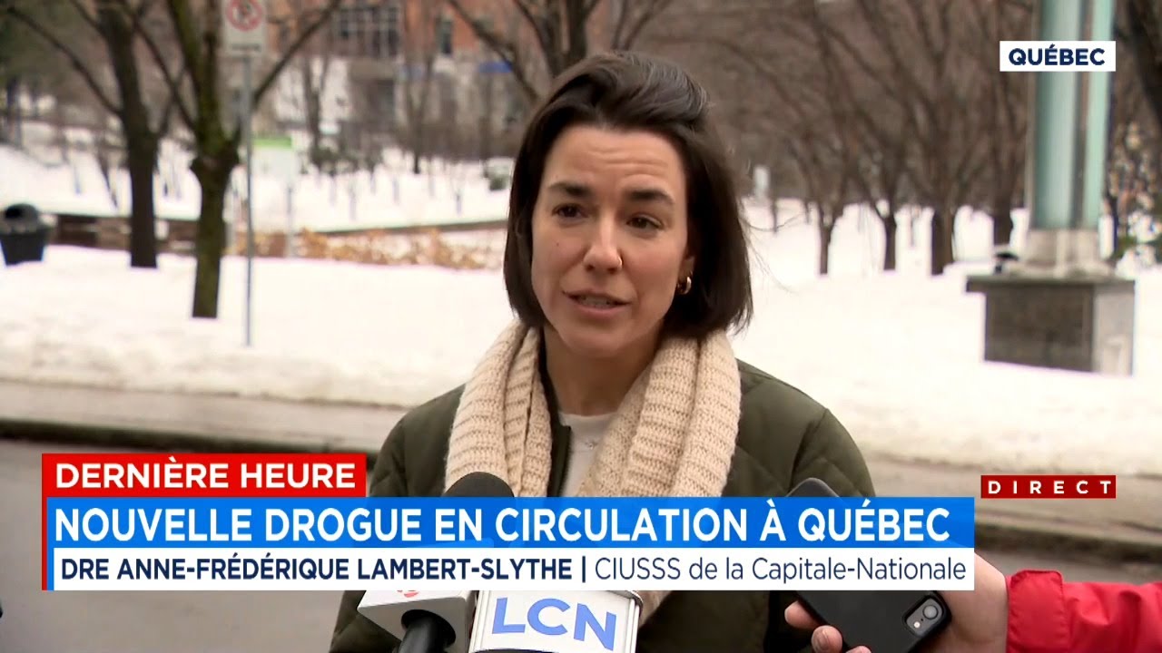 Nouvelle drogue en circulation à Québec - Conférence de presse