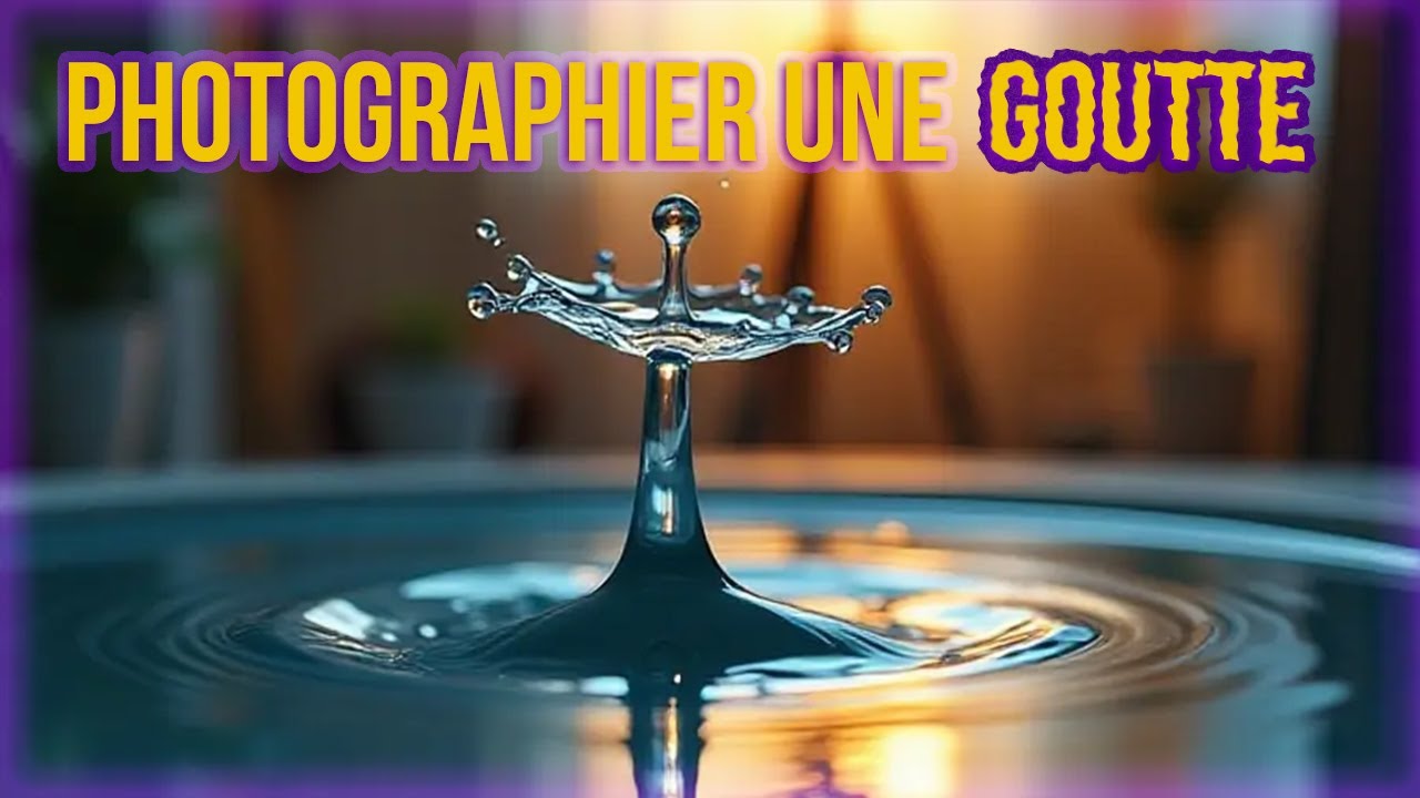 Photographier une Goutte d’Eau en Vol : Réglages, Techniques et Astuces