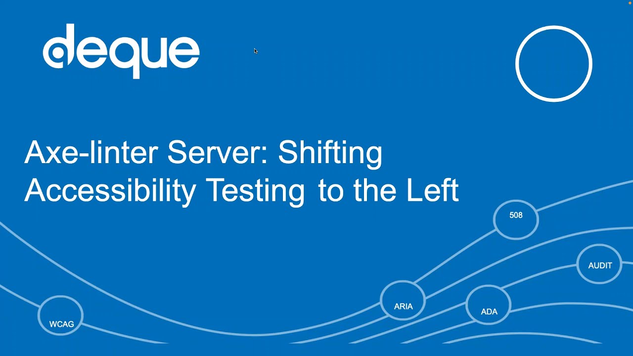 axe Accessibility Linter Expert - Webinar