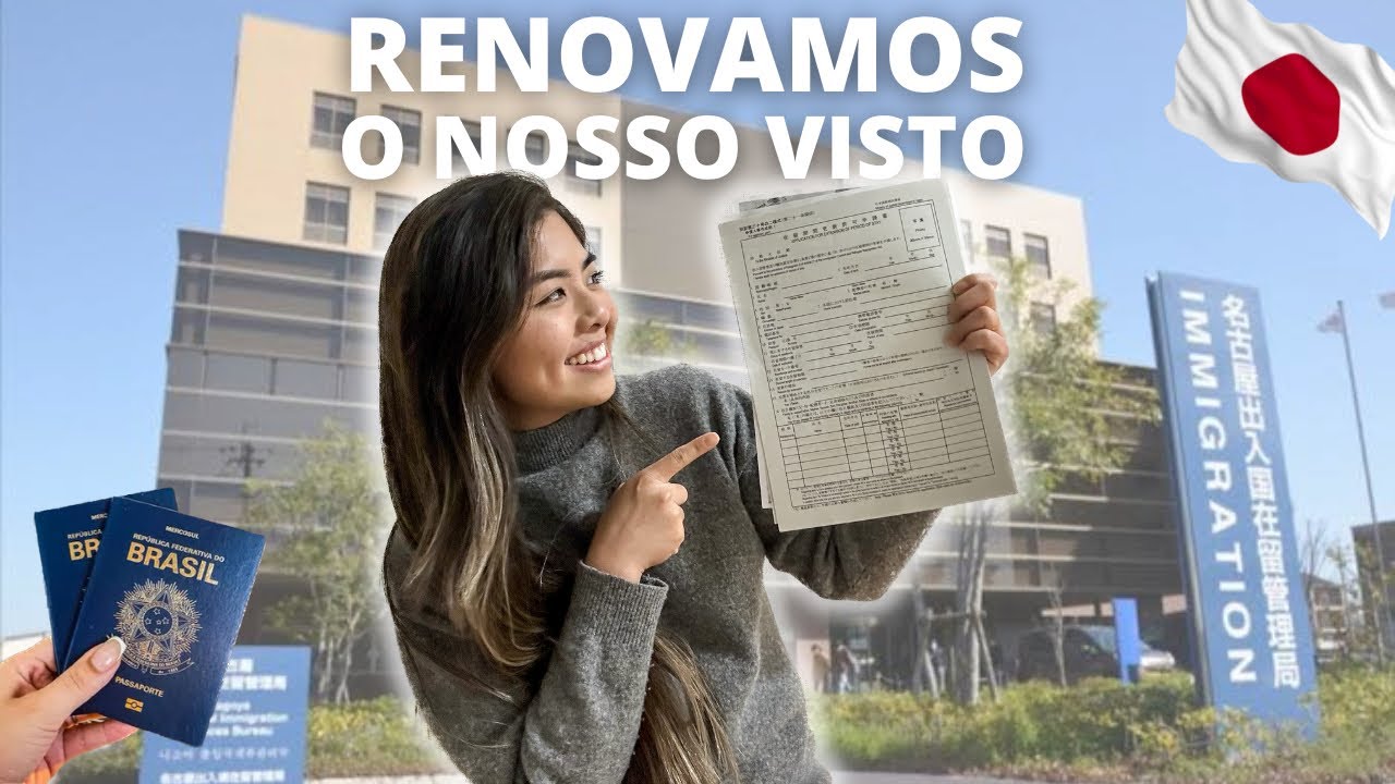 VLOG: Como RENOVAMOS o VISTO no JAPÃO por conta? MUITO FÁCIL!