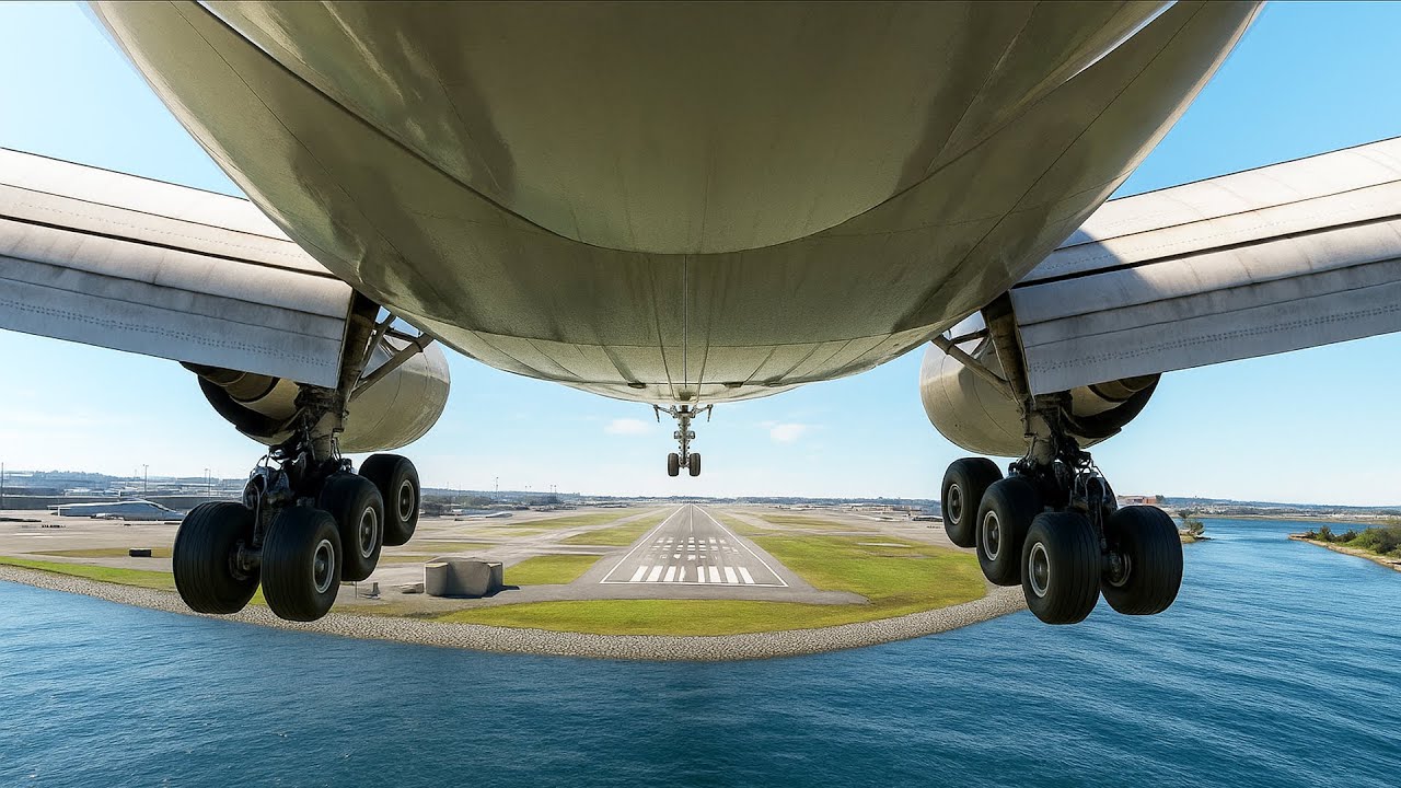 Scary Moment! Boeing 777 Intense Landing at Sydney Airport Australia