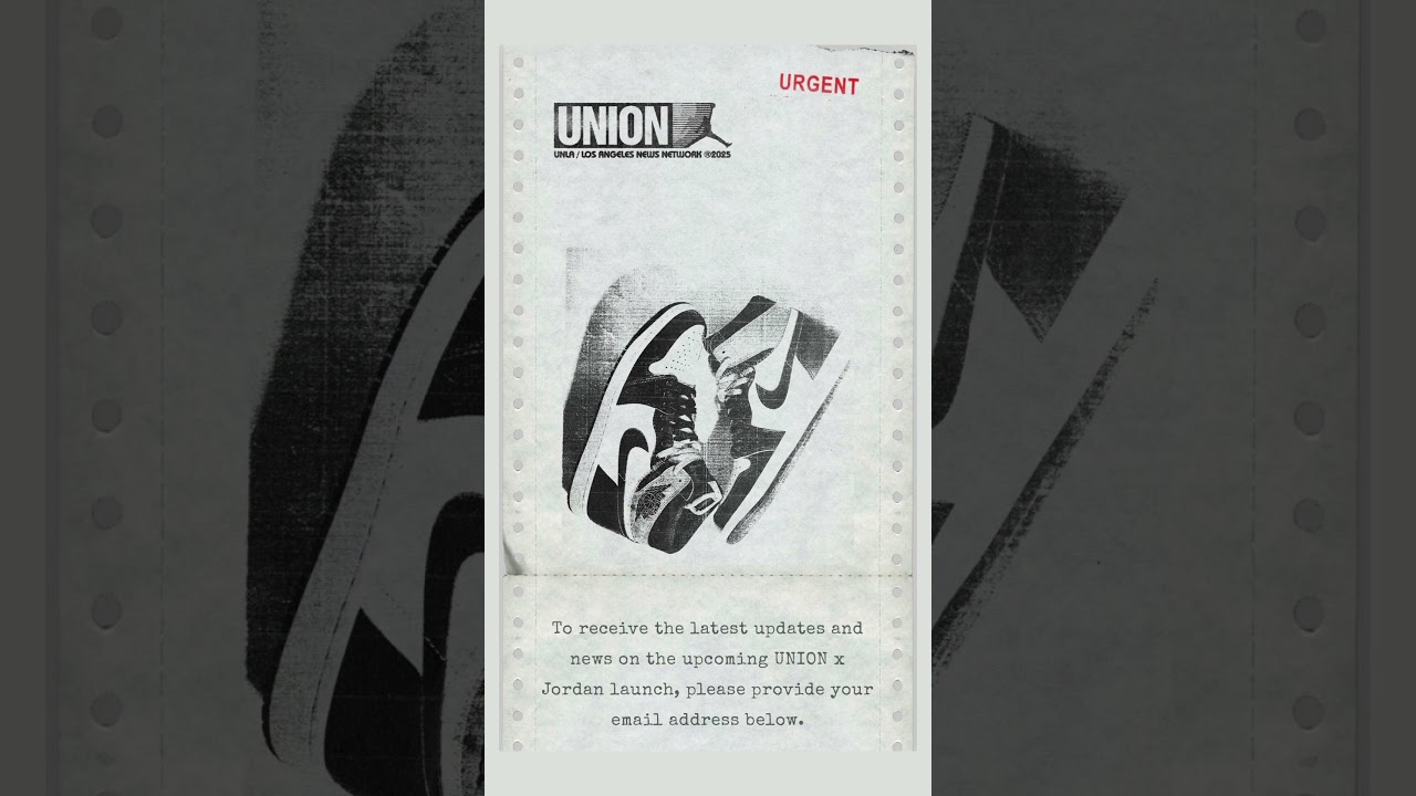 Fragment x Union x Air Jordan 1 Shows Up in Website Update