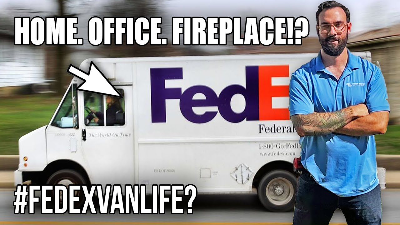 Экскурсия на переоборудованном грузовике доставки FEDEX с камином!