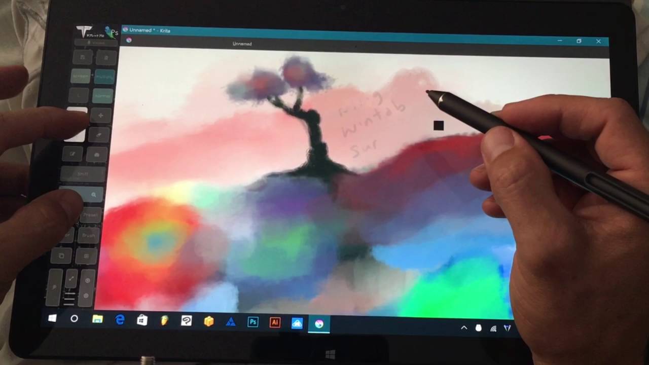 Krita On A Surface Pro 4 With Pressure Sensitivity