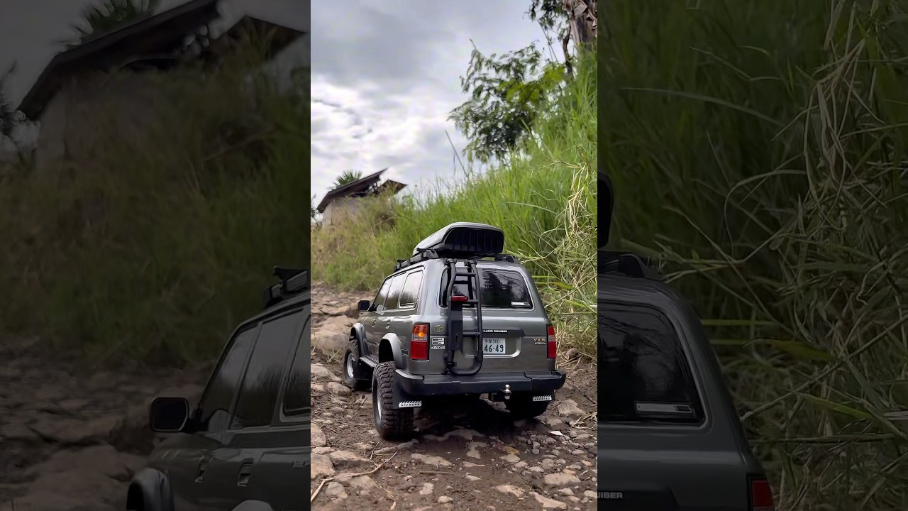 Jalan-jalan sore with FMS LC80 🤏🏻 #rc #rccar #rcoffroad #rcadventure #rcadventureindonesia #fms
